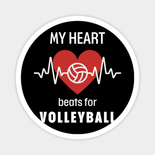 Volleyball heartbeat line Magnet